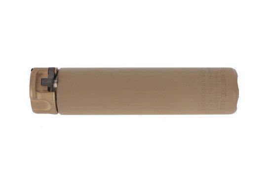 SureFire's FDE Fast Attach SOCOM 7.62 MINI2 Compact rifle sound suppressor is just 5 inches long